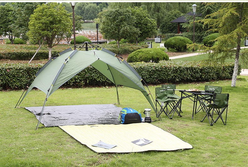 Cheap Goat Tents Ultralight Portable Waterproof Breathable Damp proof 3 4 Person Quick Automatic Opening Double Layer Outdoor Camping Tent 3Color Tents 